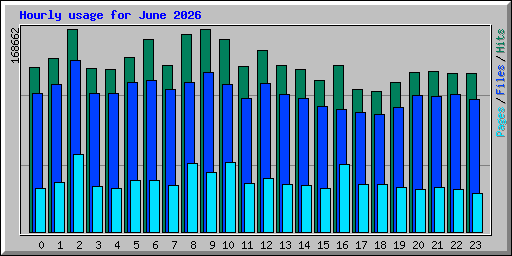 Hourly usage for June 2026